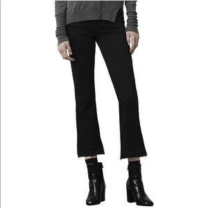 J Brand Selena Mid Rise Cropped Jeans Black Size 27